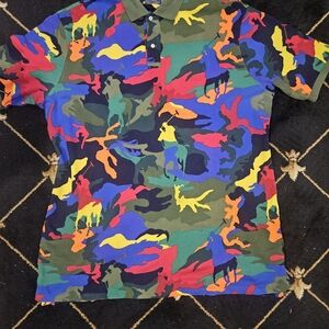 Polo Ralph Lauren Mens Big & Tall Pony Camouflage Camo Mesh Multi 3XLT